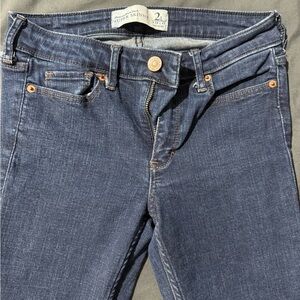 Abercrombie & Fitch Women's Skinny Jeans - Dark Blue 2L